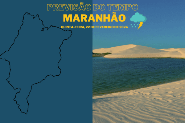 CLIMA: quinta-feira (22) com chuva no Maranhão