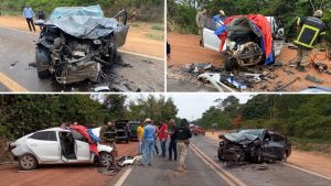 Colisão frontal mata duas pessoas na BR-222, em Açailândia