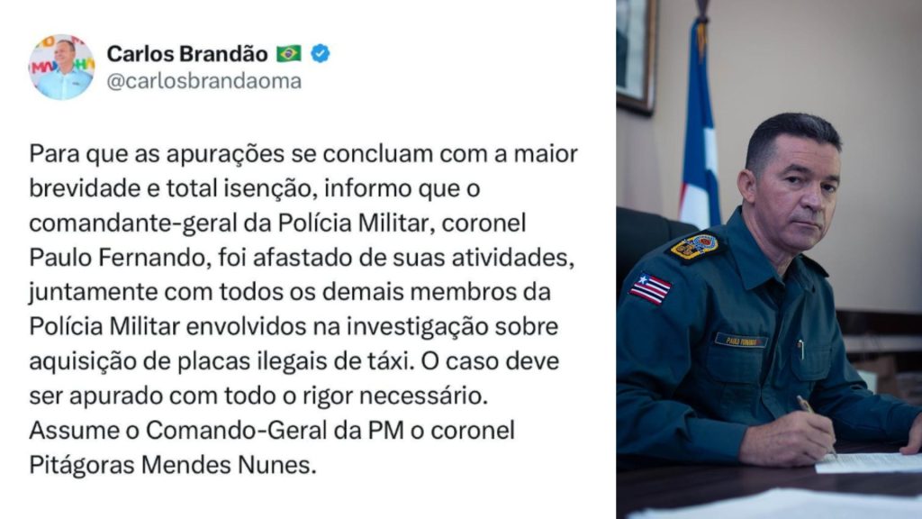 Brandão afasta coronel Paulo Fernando do comando da PM após denuncia do Fantástico