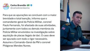 Brandão afasta coronel Paulo Fernando do comando da PM após denuncia do Fantástico