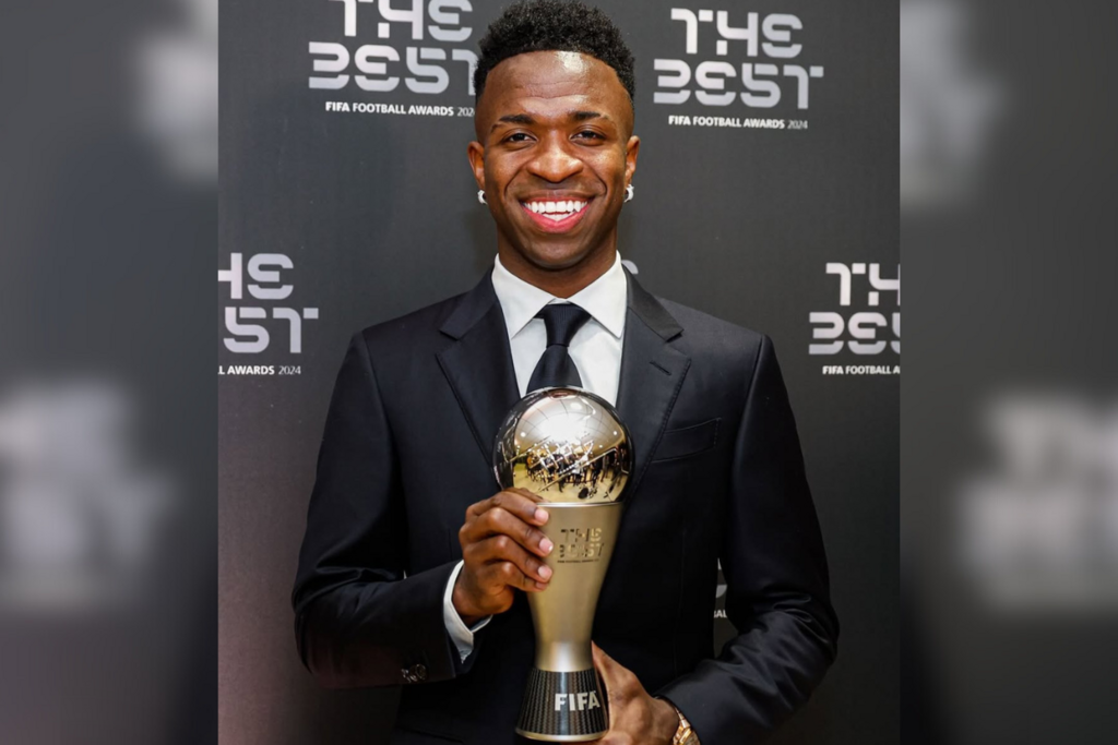 Vinícius Júnior é eleito o melhor jogador do mundo