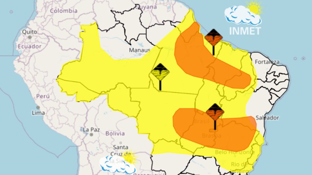 MA têm dois alertas e chuva moderada nesta segunda, 06