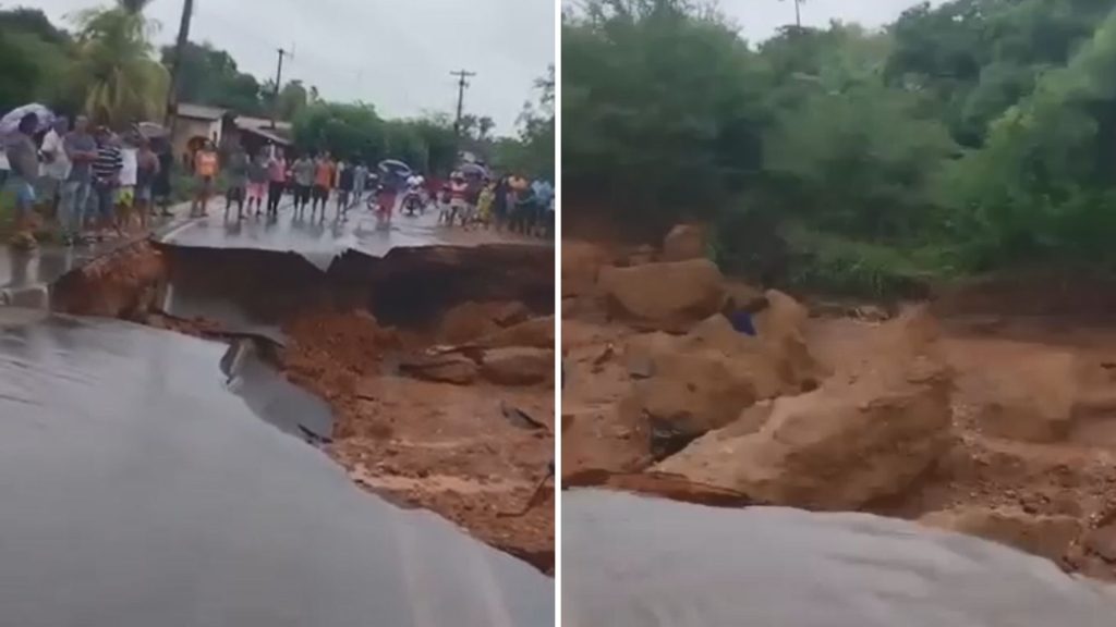 Fortes chuvas cortam MA-278 entre São Francisco do MA e Barão de Grajaú