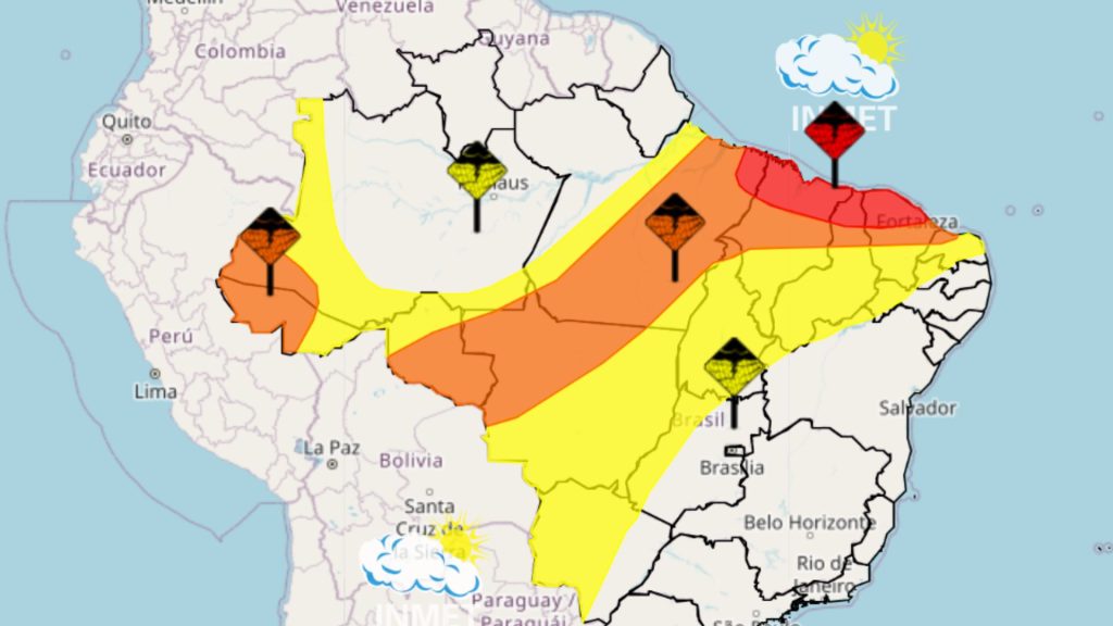MA entra em alerta vermelho de grande perigo para chuvas intensas