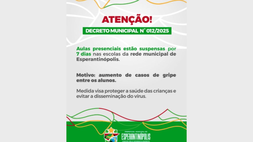 Prefeituras maranhenses suspendem aulas e visitas a hospitais após aumento de casos de gripe