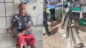 Preso suspeito de furtar portão de residência em São Luís