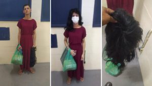 Detento tenta fugir de penitenciária vestido de mulher