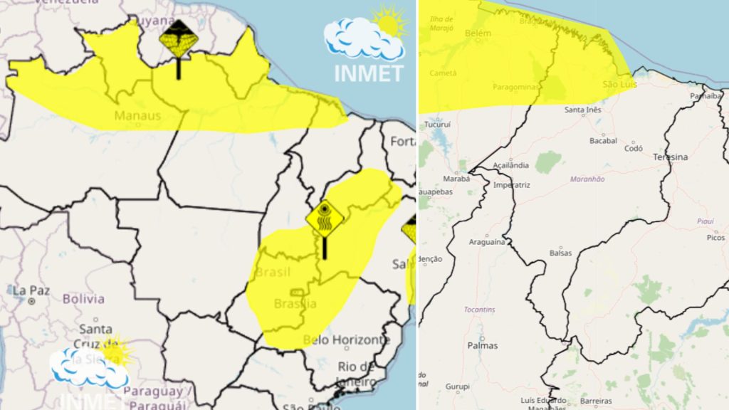 MA tem 62 cidades em alerta para chuvas nesta quinta (12)