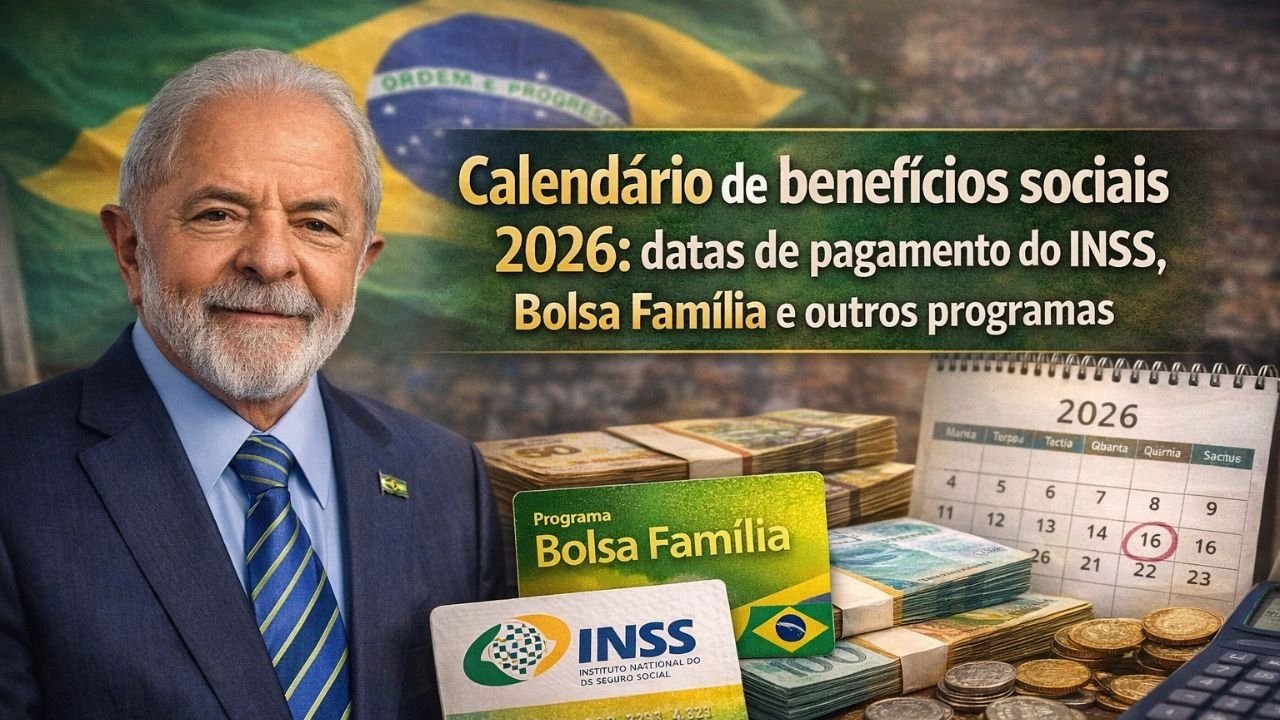 Calendário de benefícios sociais 2026: datas de pagamento do INSS, Bolsa Família e outros programas