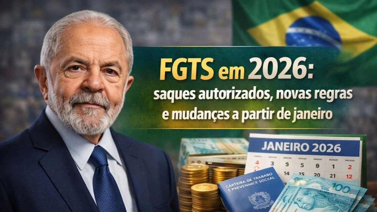 FGTS em 2026: saques autorizados, novas regras e mudanças a partir de janeiro