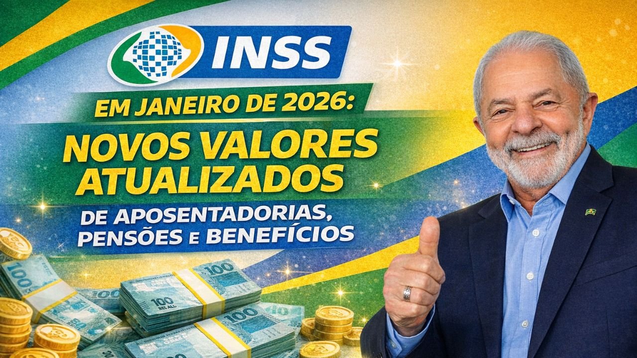 INSS em janeiro de 2026: novos valores atualizados de aposentadorias, pensões e benefícios