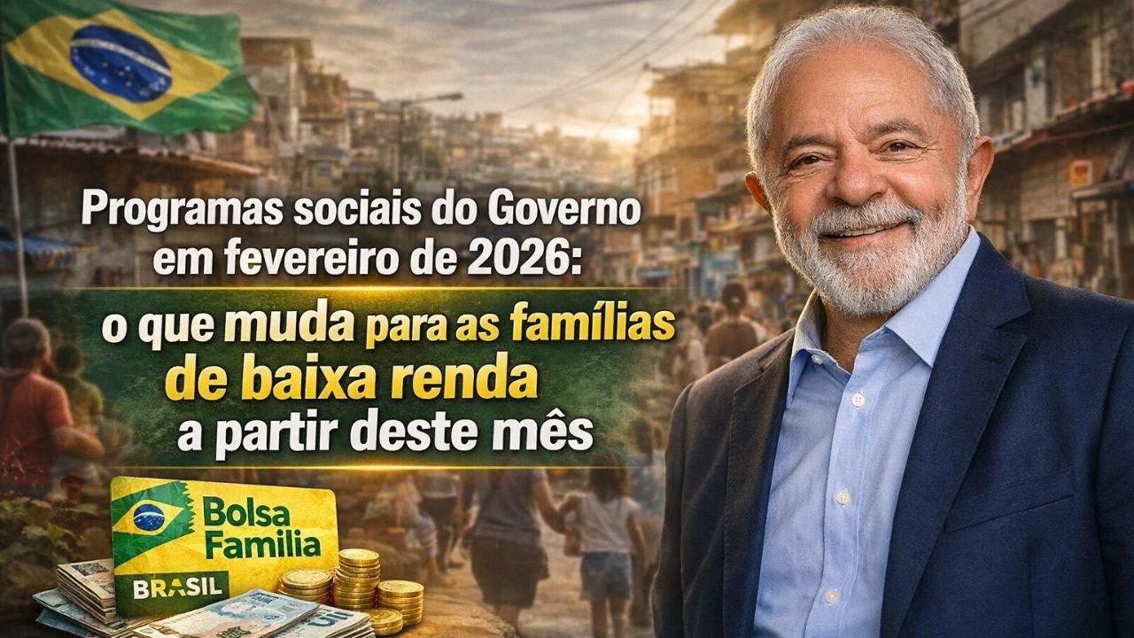 Programas sociais do Governo em fevereiro de 2026: o que muda para as famílias de baixa renda a partir deste mês