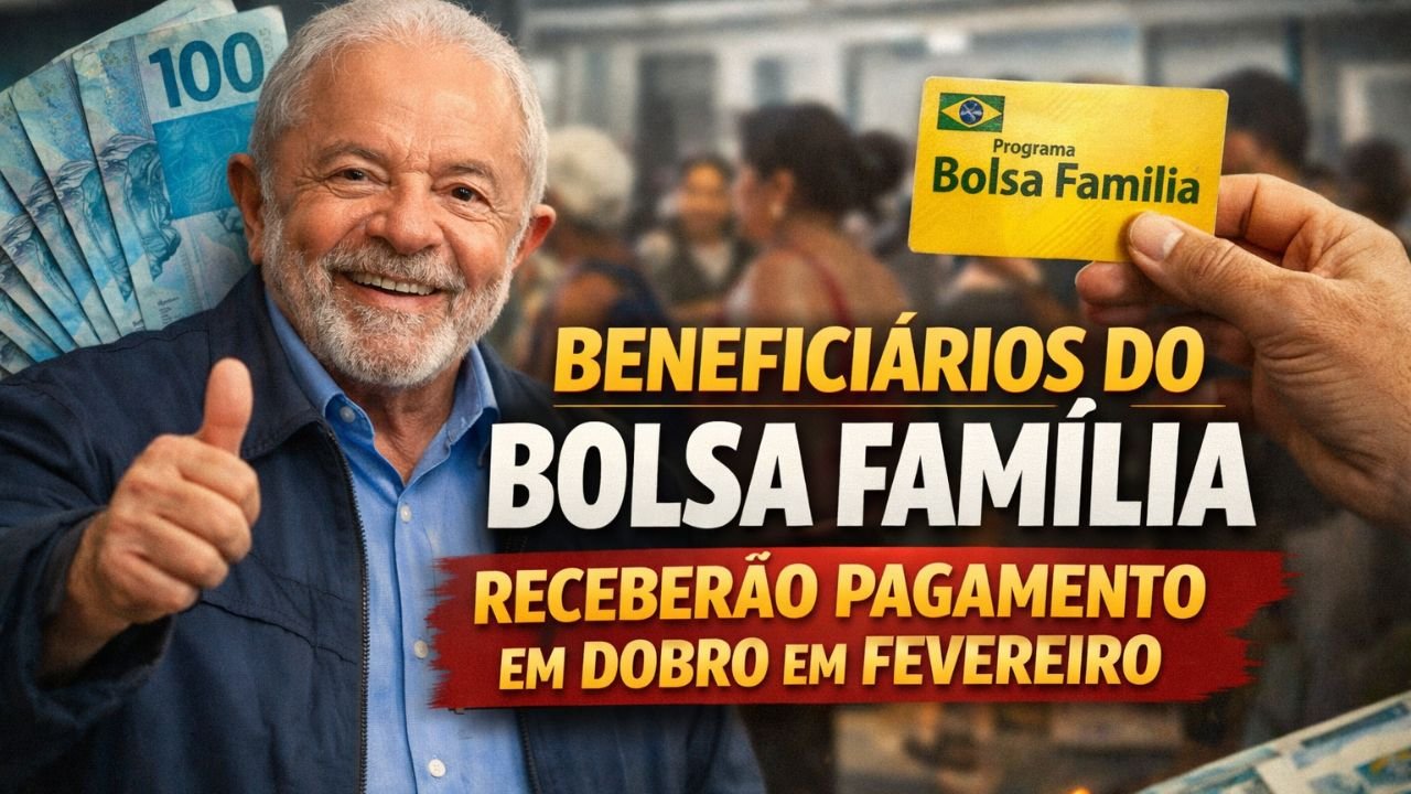 Beneficiários do Bolsa Família receberão pagamento em dobro em fevereiro
