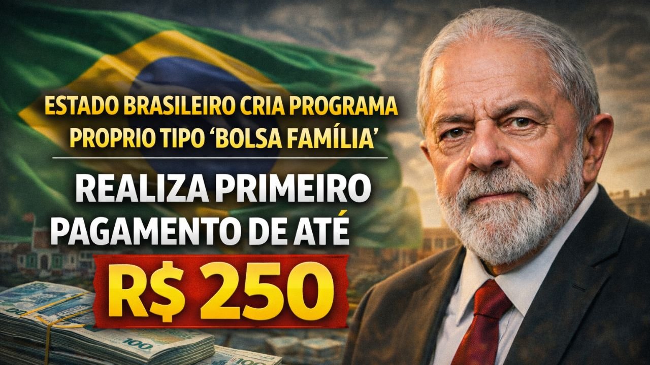 Estado brasileiro cria programa próprio tipo ‘Bolsa Família’ e realiza primeiro pagamento de até R$ 250