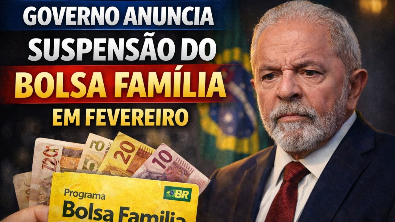 Governo anuncia suspensão do Bolsa Família em fevereiro