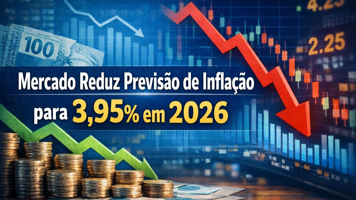 Mercado Reduz Previsão de Inflação para 3,95% em 2026