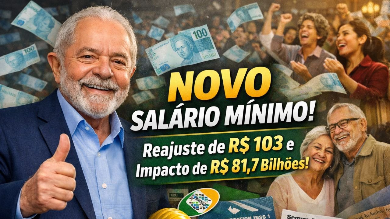 Novo salário mínimo começa a ser pago hoje com reajuste de R$ 103 e impacto de R$ 81,7 bilhões.