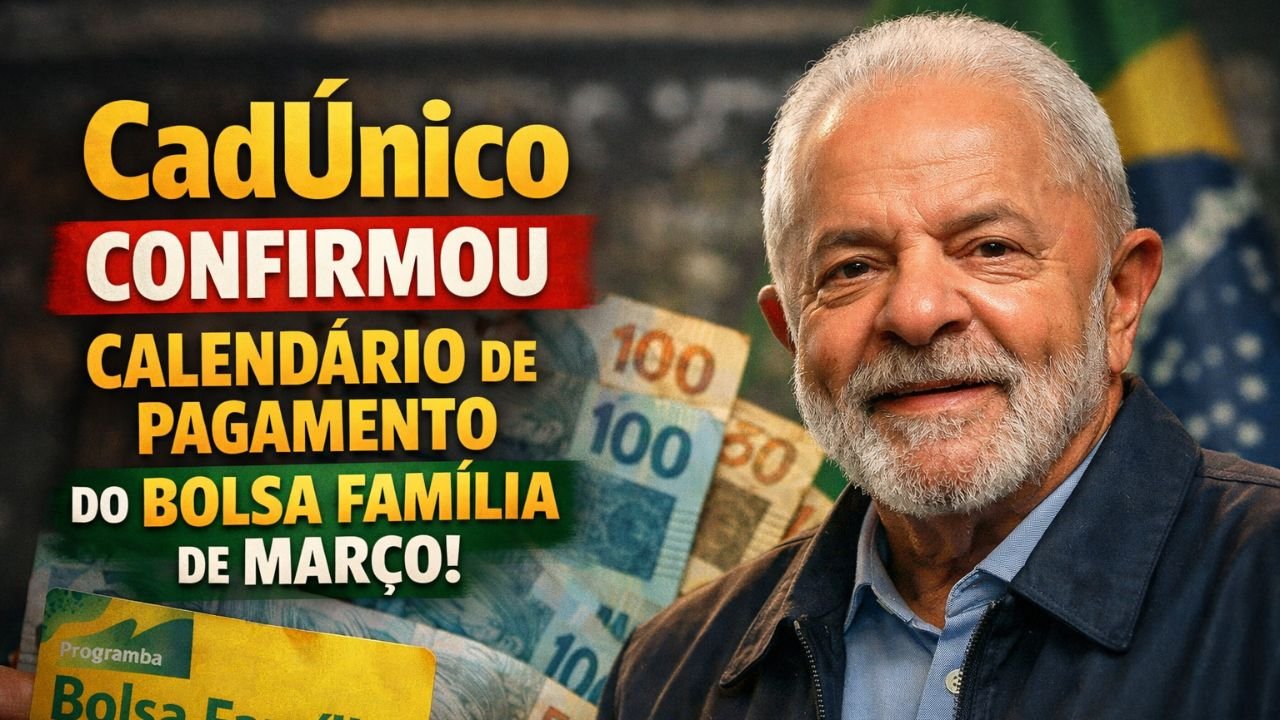 O CadÚnico já confirmou o calendário de pagamento do Bolsa Família de março