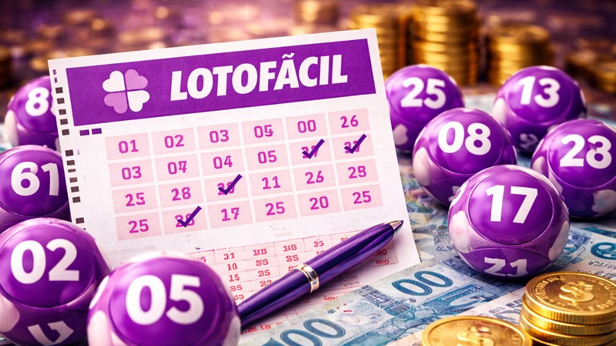 Lotofácil 3617 premia duas apostas com o prêmio principal