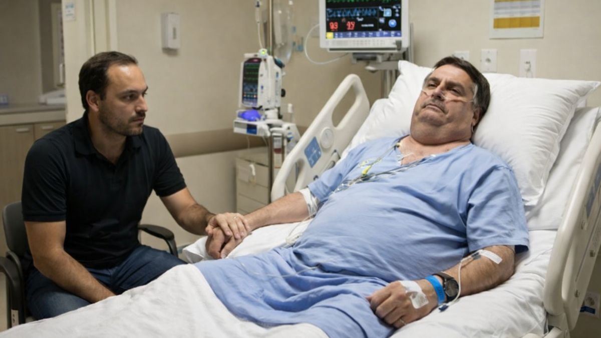 Carlos Bolsonaro Diz Que Jair Bolsonaro Está Inchado e Irritado Durante Internação