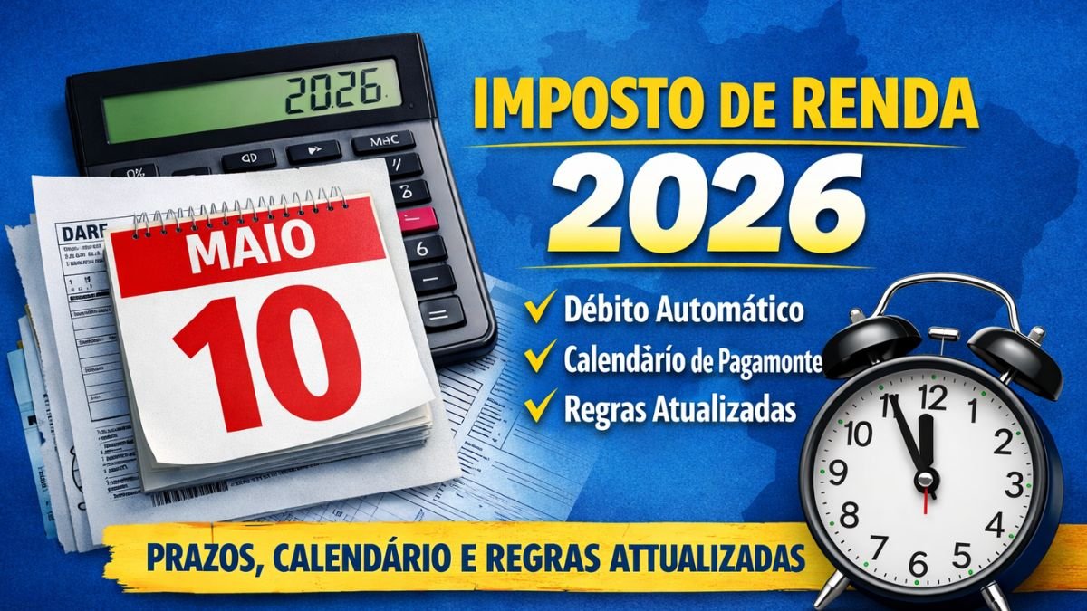 Imposto de Renda 2026 Prazo para Débito Automático, Calendário e Regras Atualizadas