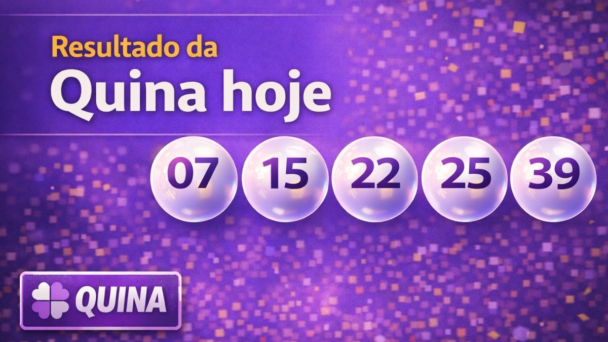 Resultado da Quina hoje: confira os números do concurso 6975 desta sexta-feira (13)