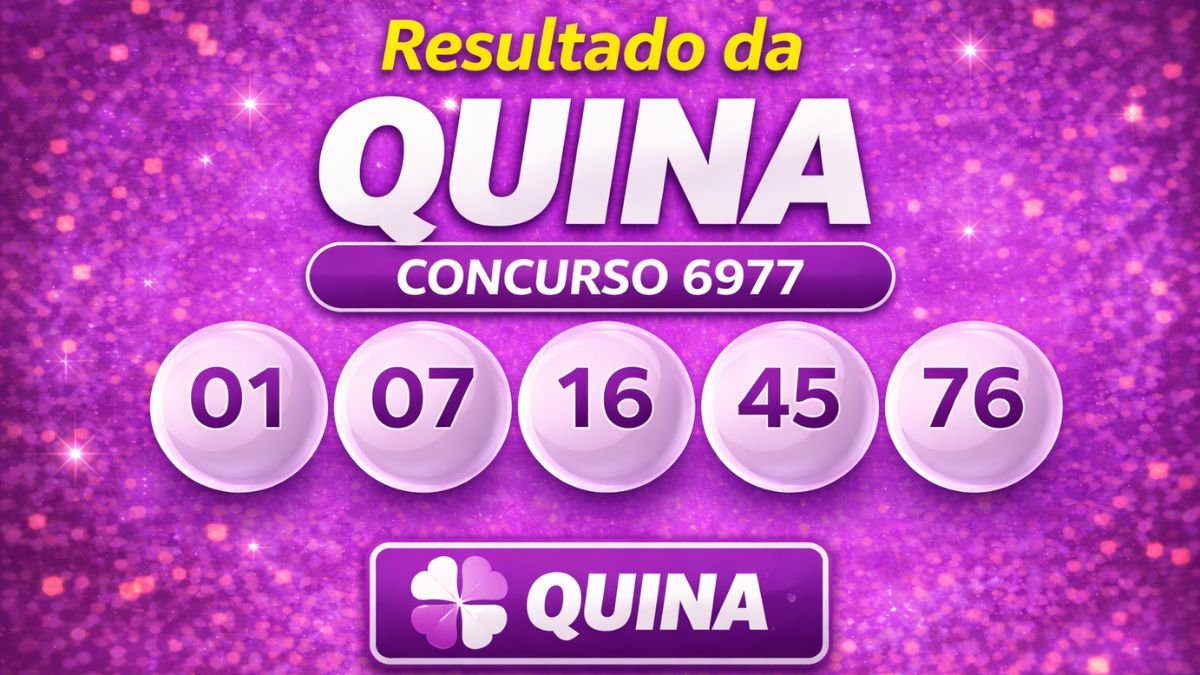 Resultado da Quina 6977: veja os números sorteados desta segunda-feira (16)